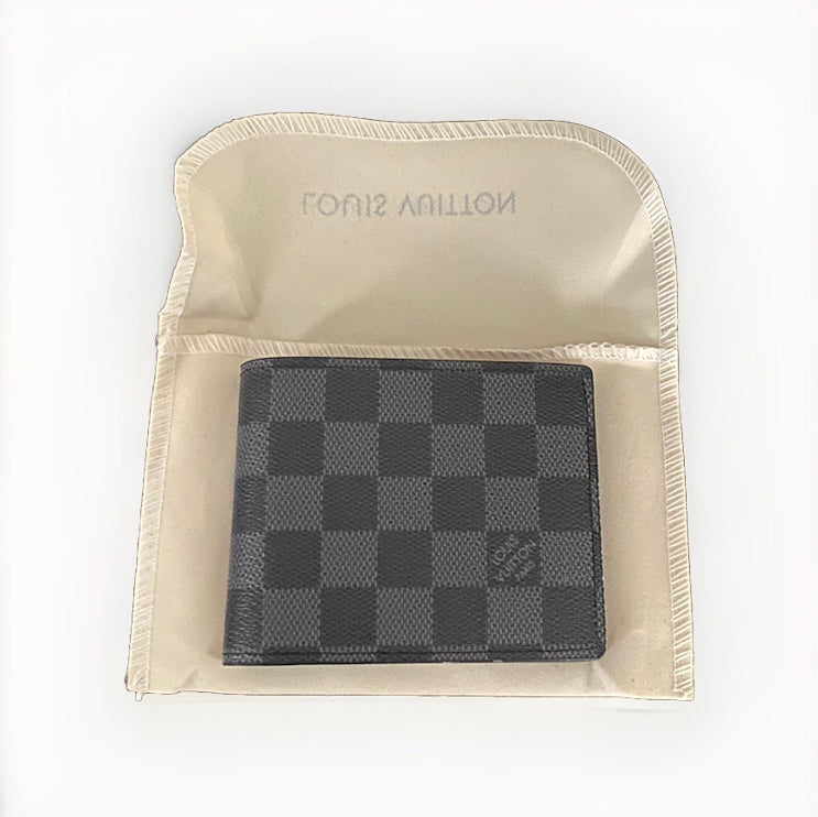 Lv checkered wallet